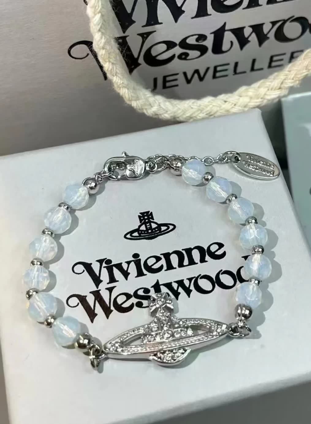 Vivienne Westwood Opal Bead Bracelet